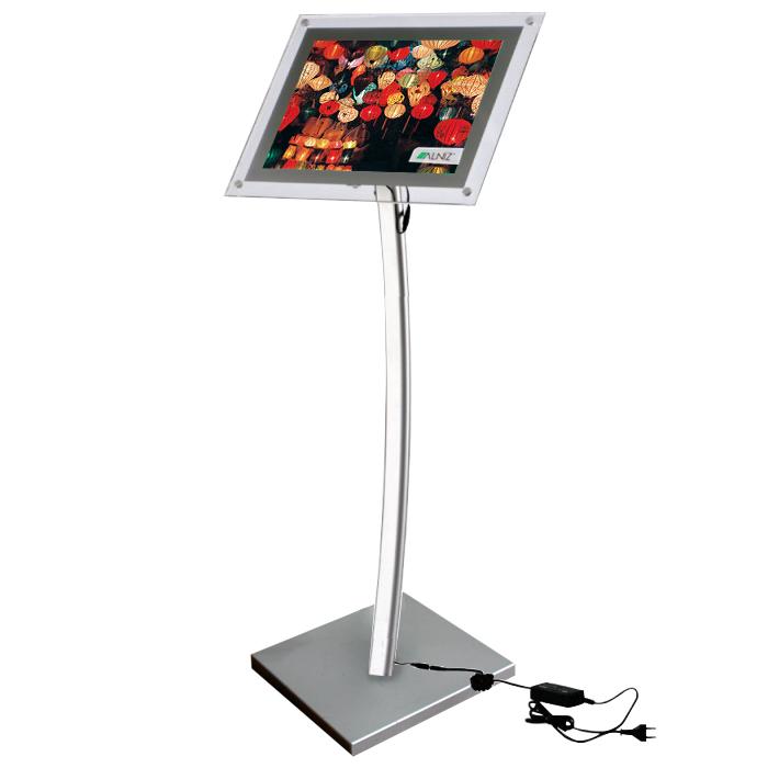 LED INFO MENU MIT ACRYLPLATTE – GEWÖLBT