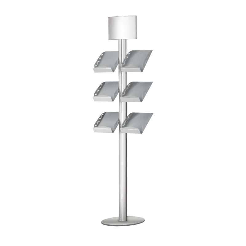 BROCHURESTAND WITD HOLDERS AND INFO HEADER