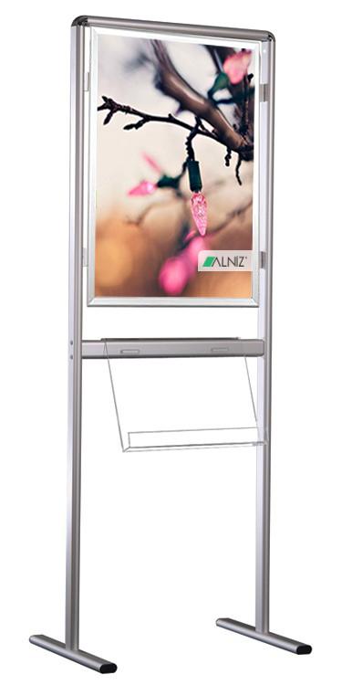 BROCHURE STAND WITH ROUND CORNER