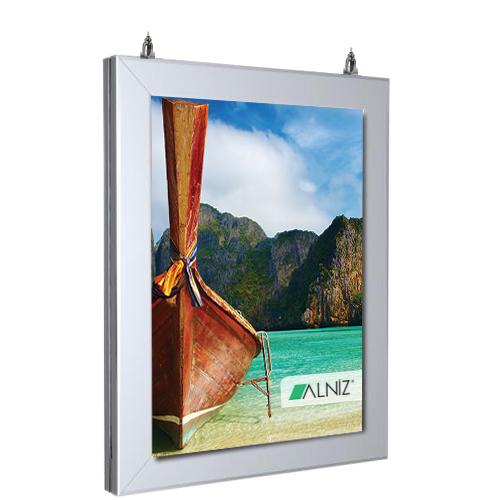 ÇİFT TARAFLI ASKILI POSTER PANO